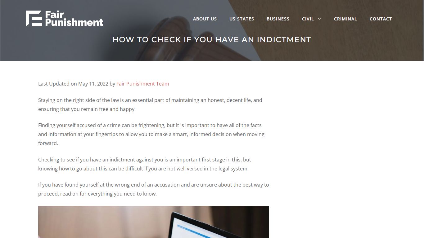 How To Check If You Have An Indictment - Fair Punishment